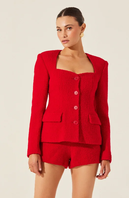 Rivka Fitted Sweetheart Blazer