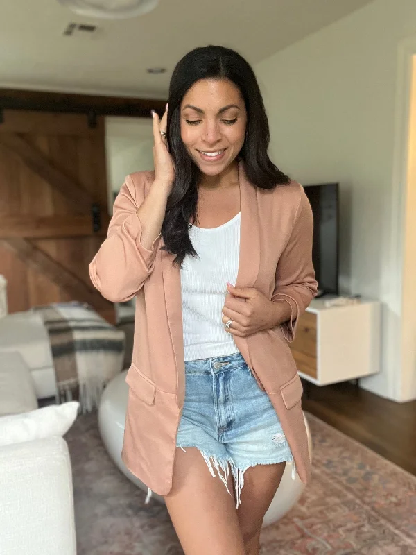 Tan womens blazer