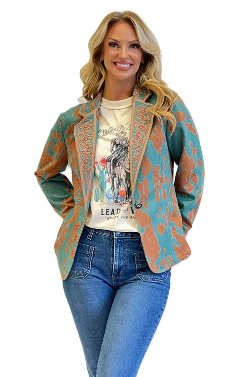 The Mooove Turquoise Blazer