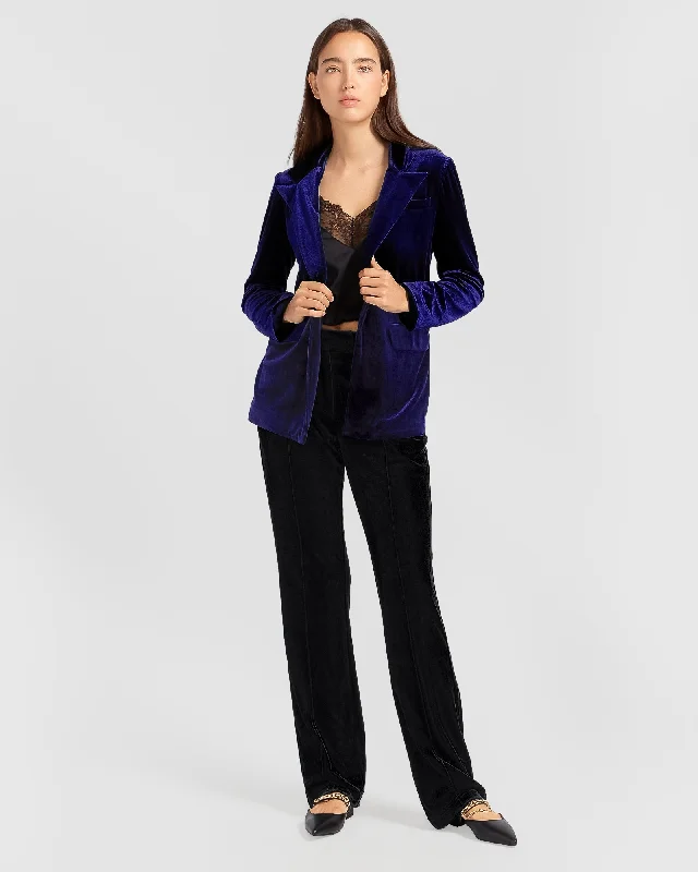 Eternity Velvet Blazer | Women | Royal Blue