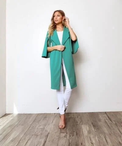 Lightweight Midi-Length Summer Blazer