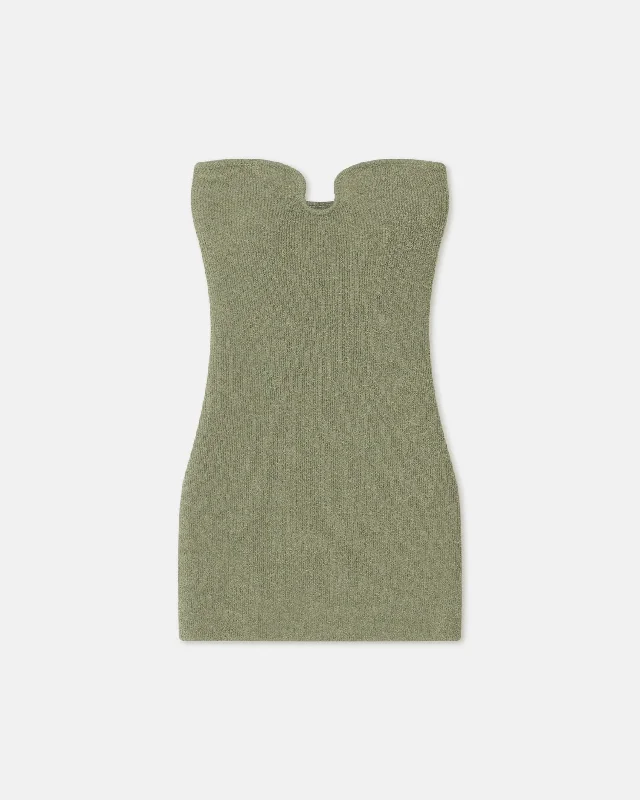 Masato - Terry-Knit Dress - Faded Sage