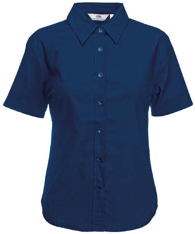 Navy - Women's Oxford short sleeve shirt