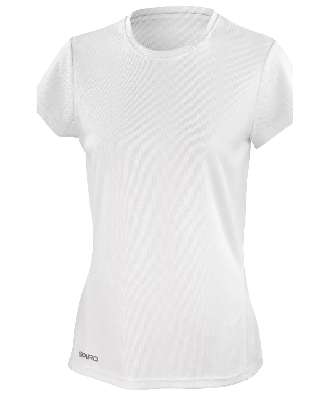 White - Women's Spiro quick-dry short sleeve t-shirt