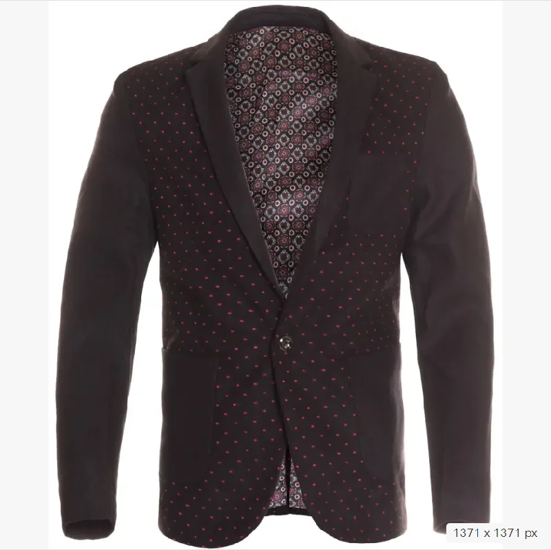 Sport Single Button Blazer, Black 6611