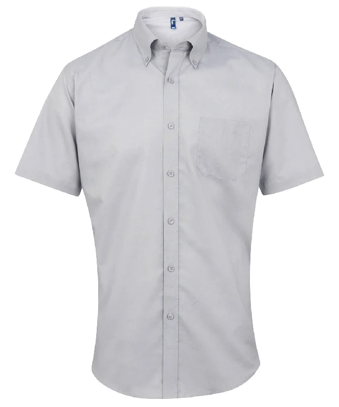 Silver - Signature Oxford short sleeve shirt