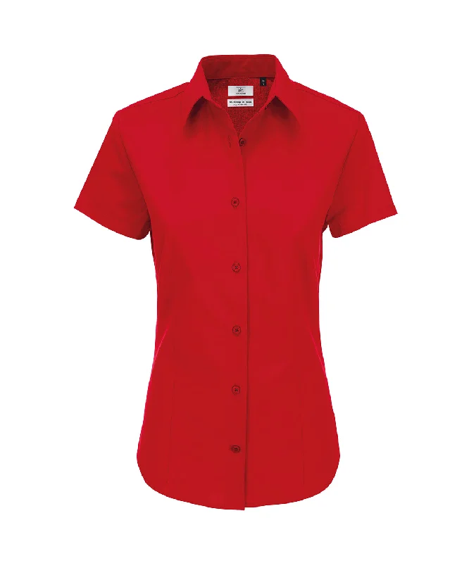 Deep Red - B&C Heritage short sleeve /women