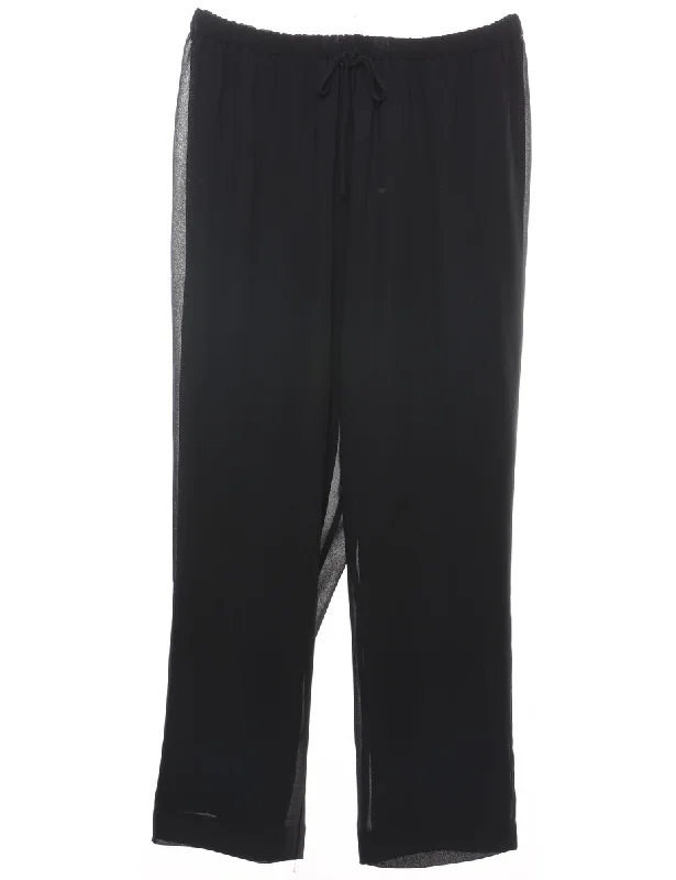 Casual Black Trousers - W34 L29