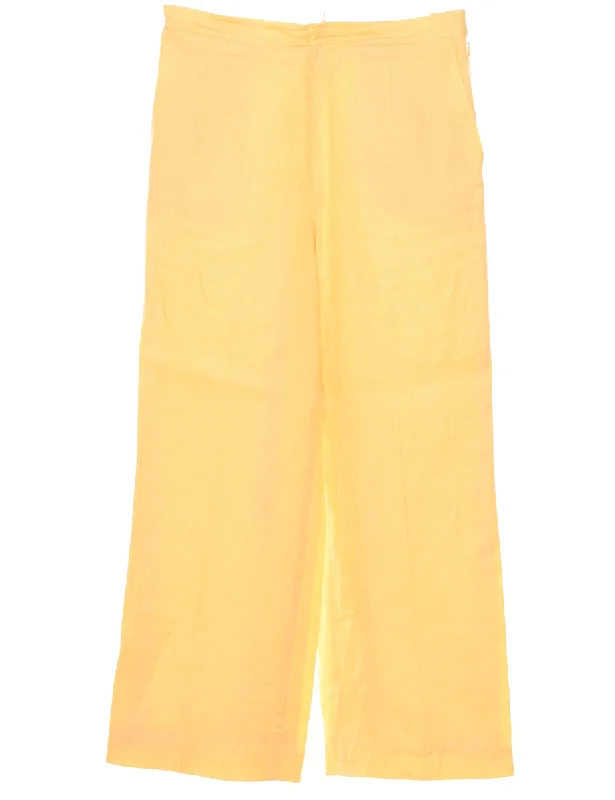 Casual Yellow Trousers - W32 L29