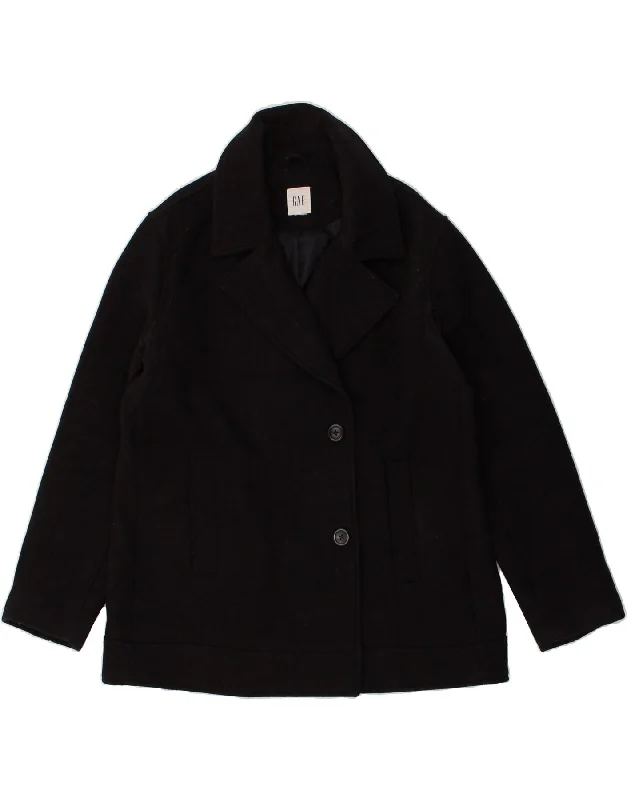 GAP Womens Overcoat UK 18 XL Black Wool