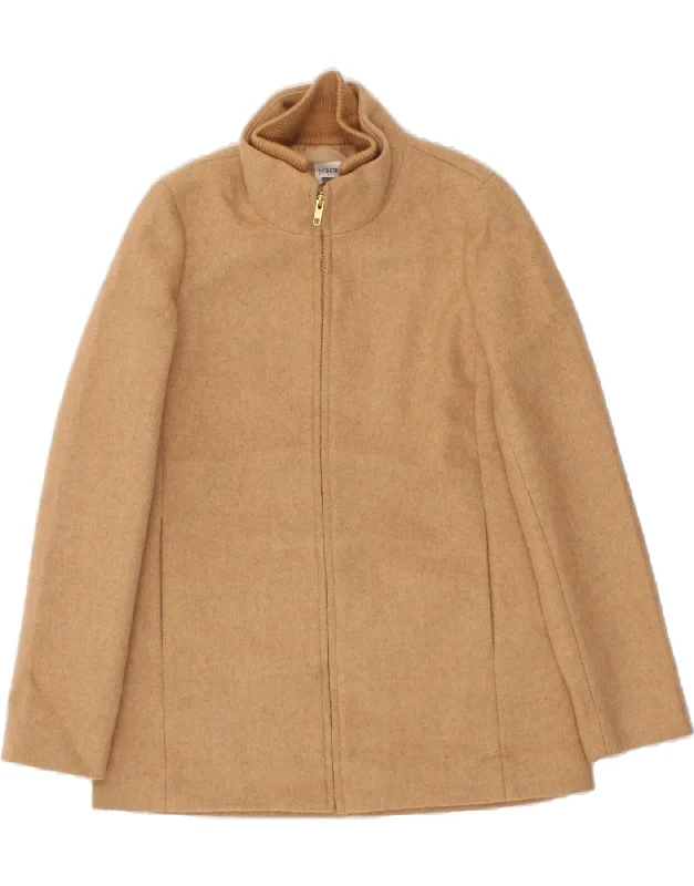 J. CREW Womens Overcoat US 0 XS Beige Wool