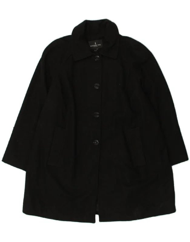 LONDON FOG Womens Overcoat UK 20 2XL Black