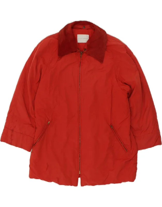 PENNY BLACK Womens Overcoat EU 42 Large Red