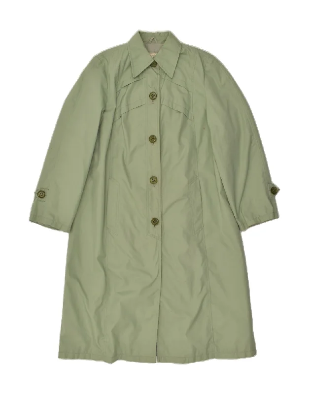 VINTAGE Womens Overcoat UK 14 Large Green