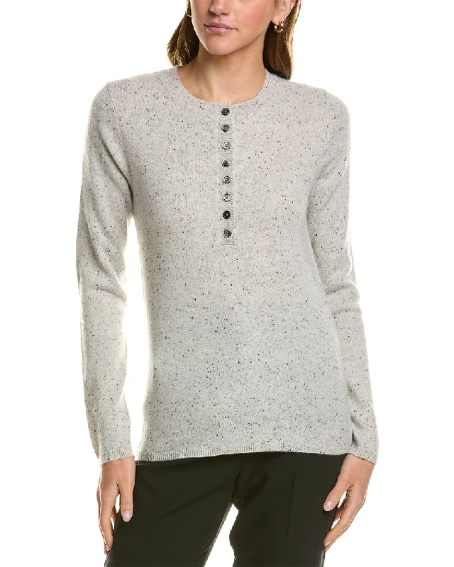 InCashmere Henley Cashmere Sweater