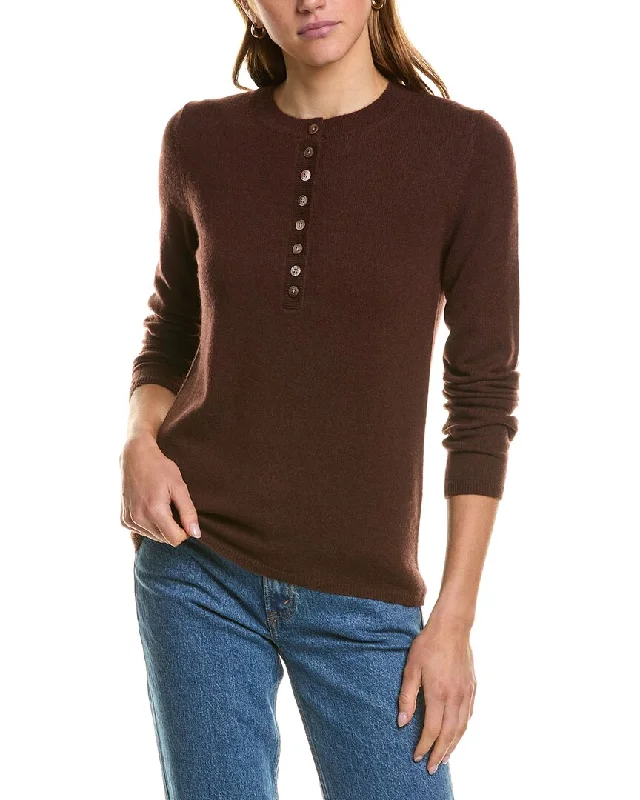 InCashmere Henley Cashmere Sweater