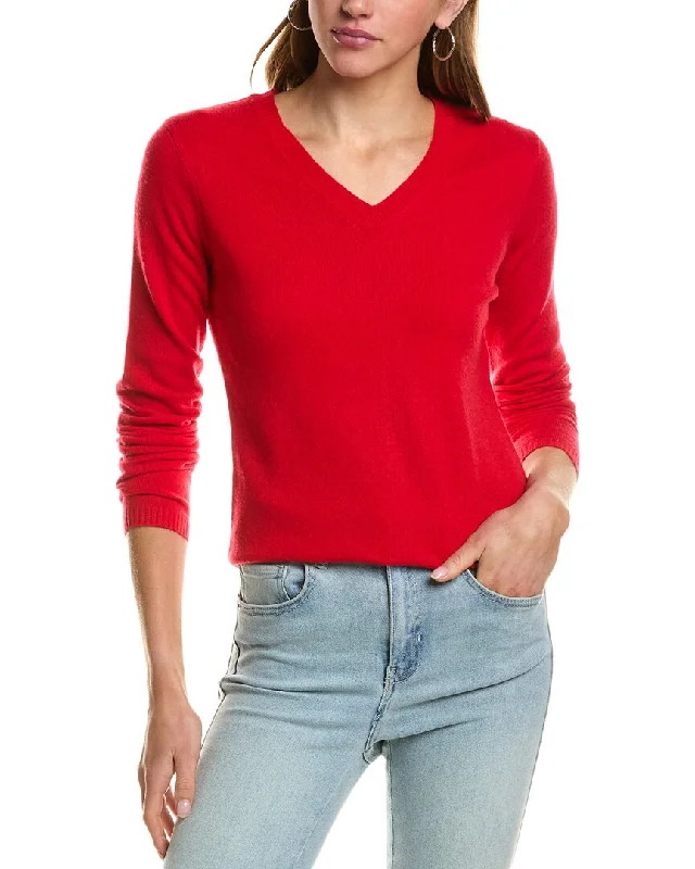 InCashmere V-Neck Cashmere Sweater