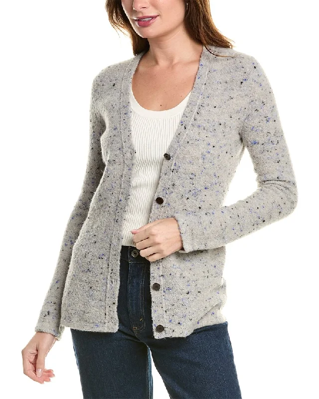 Theory Boucle Wool-Blend Cardigan