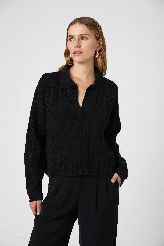 Vhari Collar Long Sleeve Sweater