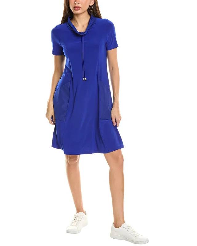 Joseph Ribkoff Funnel Neck T-Shirt Dress