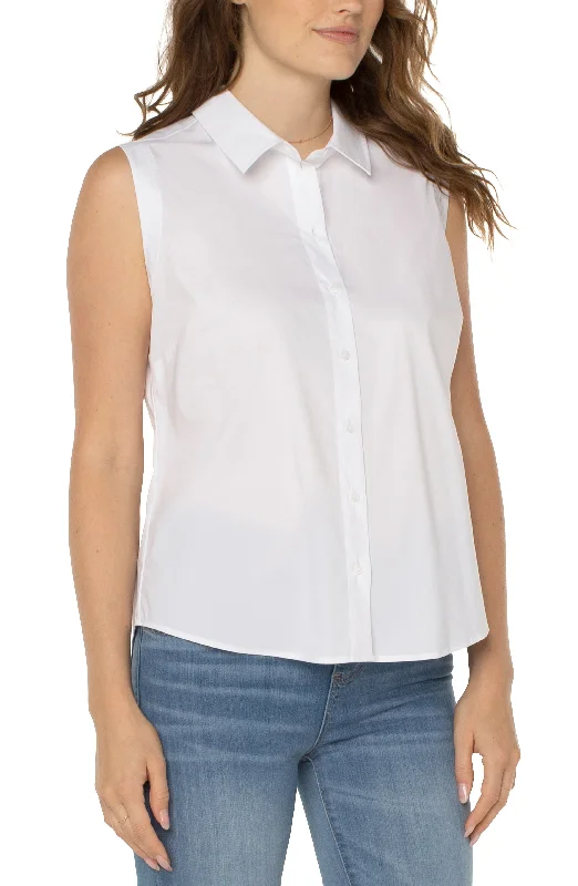 L.P 8981G52 Sleeveless Button Front Shirt